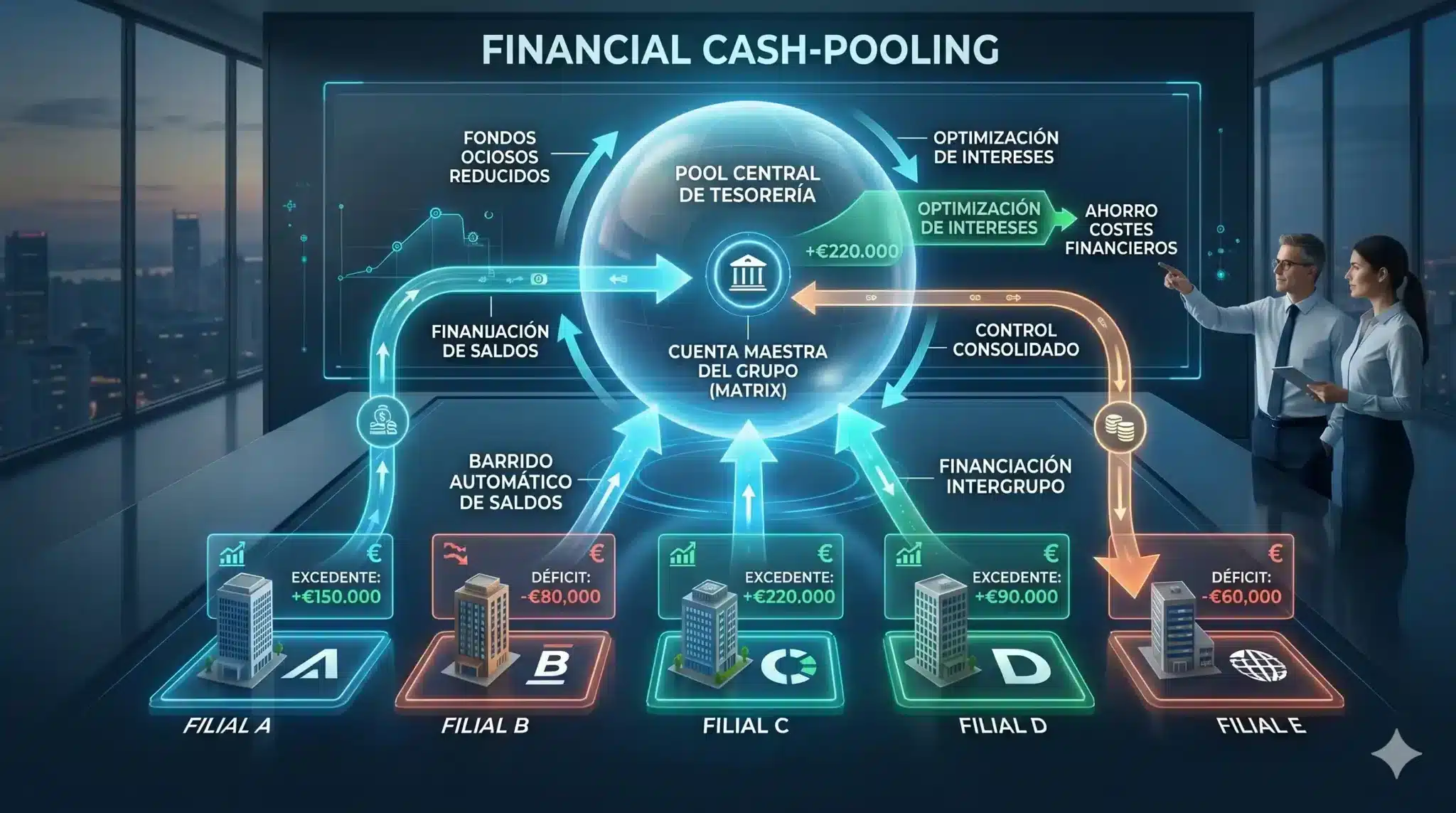 Cash-Pooling: Qué es, ventajas, operativa y fiscalidad